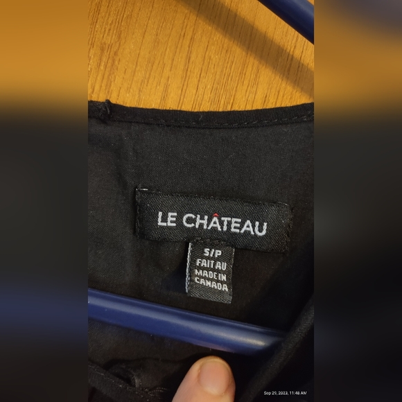 👗 Le Chateau small black skeleton decorated dress - Picture 7 of 9